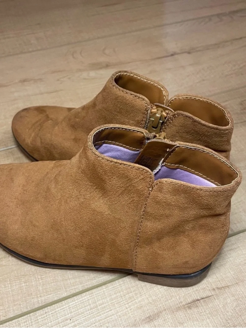 Cat & Jack Girls Ankle Boots in Caramel Tan Size 1